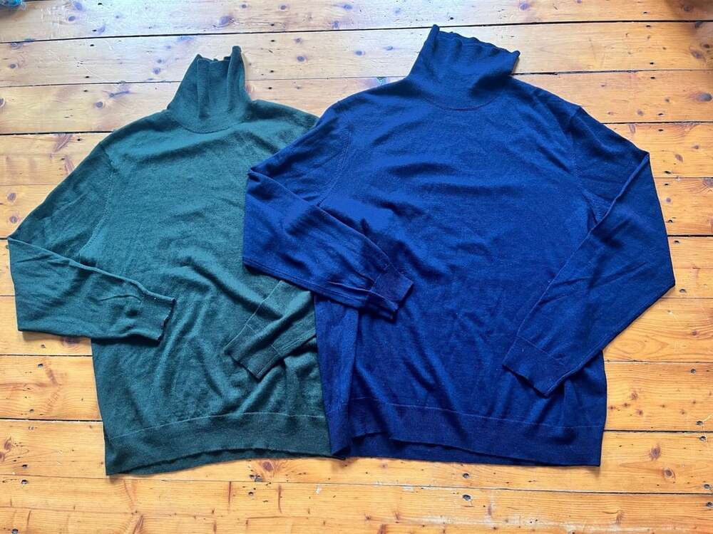 Club Room Turtleneck Sweater Size XL Merino Wool Blend Lot Of 2